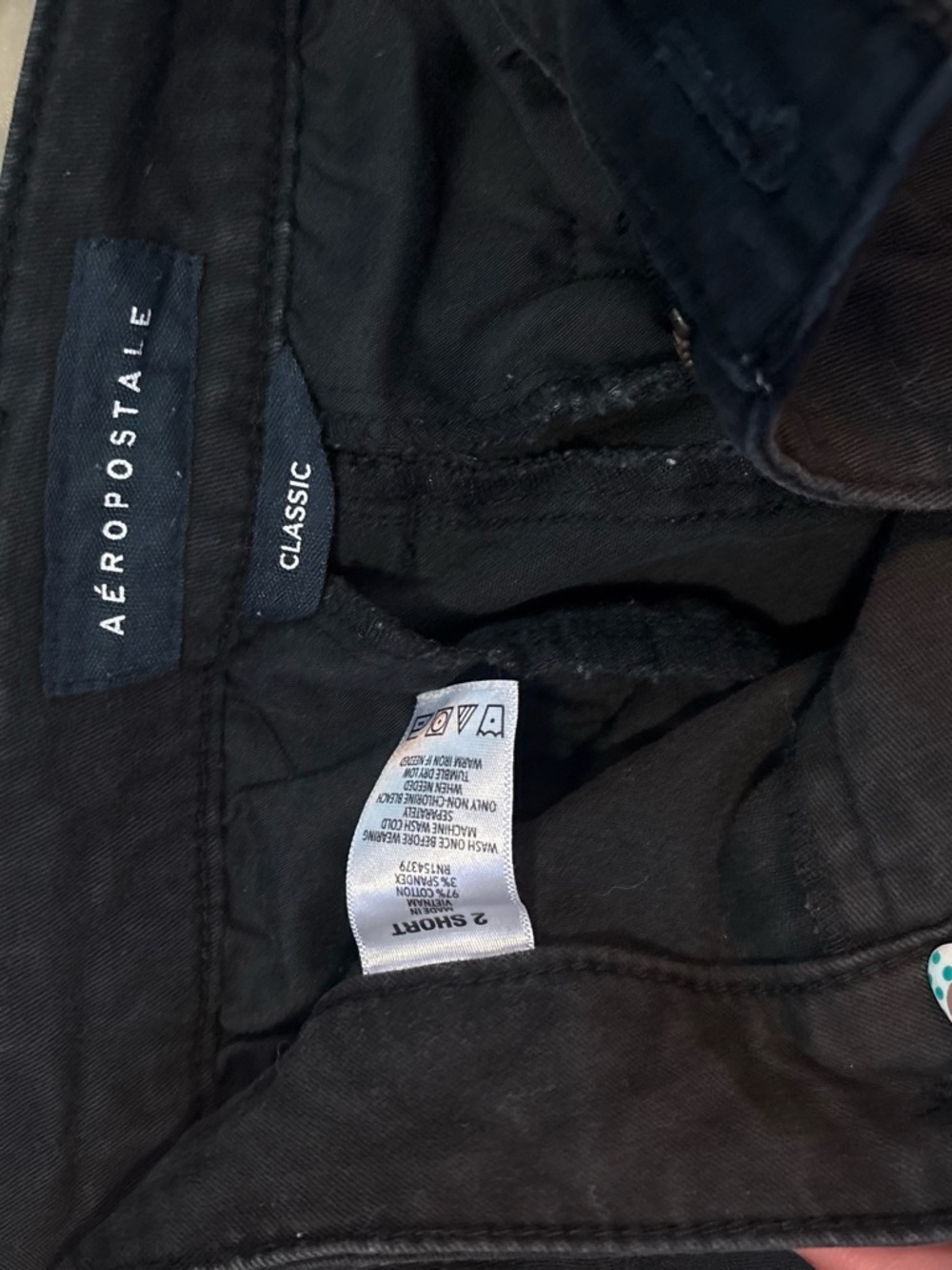 Aeropostale Classic Wide Leg Jeans in Black